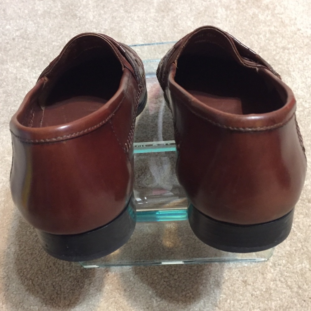 STACY ADAMS BROWN LOAFERS W/TASSELS - Picture 3 of 8